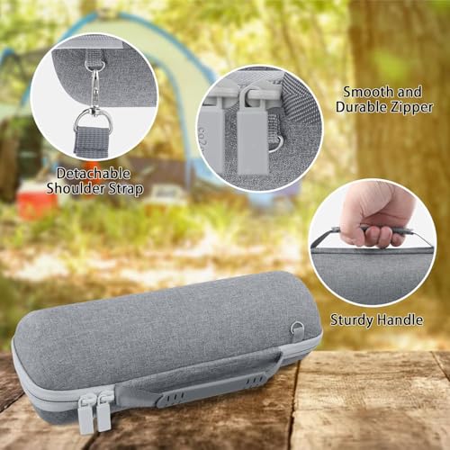 co2CREA Hard Travel Case for JBL Flip 7/6/5/4 Speaker, Grey - color: Grey Case