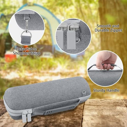 co2CREA Hard Travel Case for JBL Flip 7/6/5/4 Speaker, Grey - color: Grey Case
