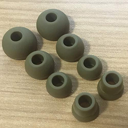 Replacement Silicone Earbuds Ear Tips Eargels Buds Set Compatible with Beats Powerbeats 3 Powerbeats 2 Wireless in-Ear Earphones (4 Pairs/Brown) - color: Brown