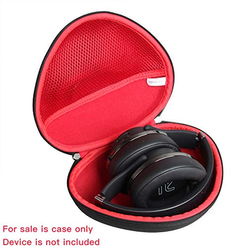 Hermitshell Hard Travel Case for OneOdio A70 / OneOdio Wired Over Ear Headphones Studio Monitor & Mixing DJ Stereo Headsets (Black+Red) - color: Black+Red