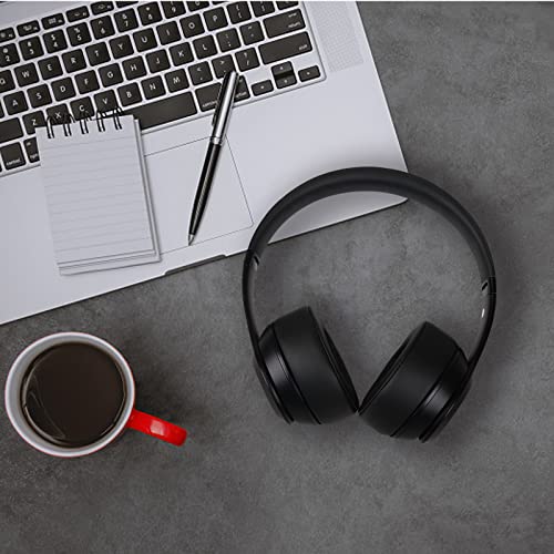 Gvoears Replacement Ear Pads for Beats Solo 2 & 3 Headphones Ear Cushions | Stronger Adhesive, Added Memory Foam Thickness (Black) - color: Black