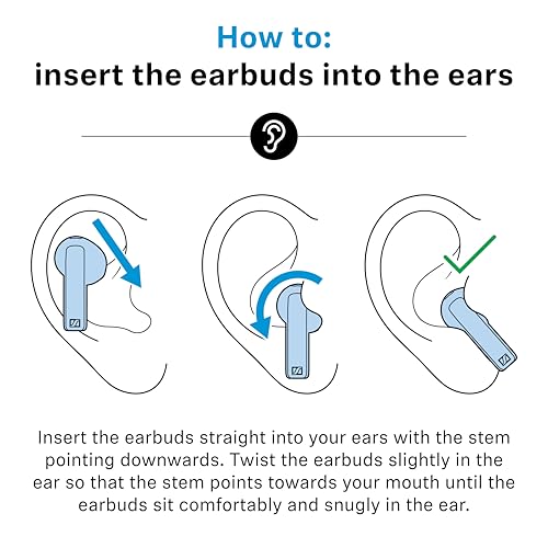 Sennheiser ACCENTUM Open Wireless Earbuds, Bluetooth, 28hr Battery, Black - color: Black