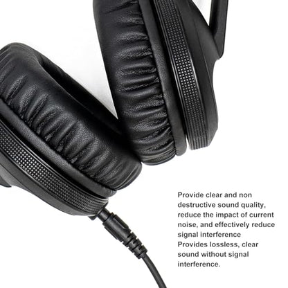 Diyeeni Coiled 2.5mm to 3.5mm Audio Cable, Replacement Headphone Wire for Pioneer DJ HDJCUE1 HDJCUE1BT HDJX5 HDJX7 HDJS7, Retractable Spring Cord Cable with 6.35mm Plug, 4ft to 6.6ft