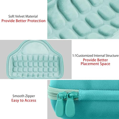 Aenllosi Hard Case for JBL Charge 6 Speaker, Mint Green | EVA case construction, Water-resistant design, Dust-resistant design, Protective case only - color: Mint Green