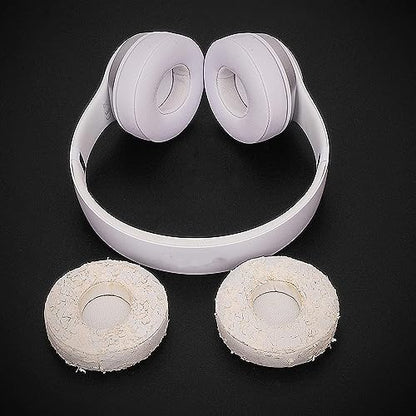 SoloWIT Earpads for Beats Solo 3 & Solo 2 On-Ear Headphones - White | Do Not Fit Beats (Studio Over-Ear, Solo HD, Solo 4) - color: White