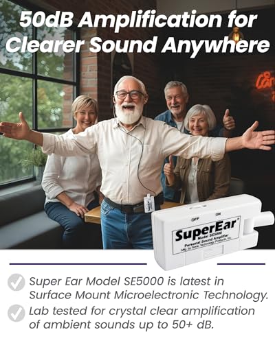 SuperEar SE5000 - Hearing Amplifier, Personal Headphones, Audio Accessories