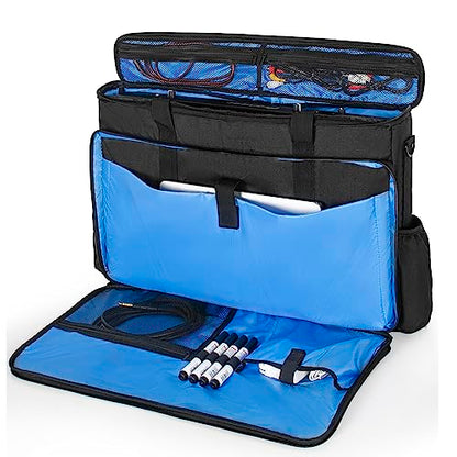 AKOZLIN Padded DJ Controller Mixer Bag Fit For Pioneer Flx 4 DDJ DJ Lite SB 2 3 SB2 SB3 DJ 400 DJ RB Gig Travel Shoulder Bag 20.5”×3.15”×13” - size: 20.5”×3.15”×13”