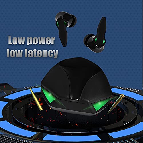 Wireless Gaming Earbuds,Bluetooth 5.2 Gaming Earbuds,Wireless Earbuds 50ms Ultra-Low Latency,Waterproof Earbuds Wireless Bluetooth Earbuds with Compact Charging Case
