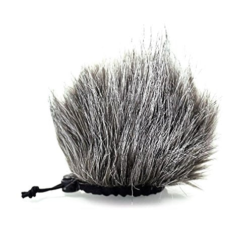 Furry Microphone Windscreen Wind Muff Compatible with Portable Digital audio Recorders up to 10cmX14cm fits Zoom H4n H5 H6 Tascam DR-40 DR-05 DR-07 Roland R-05 Olympus LS-100