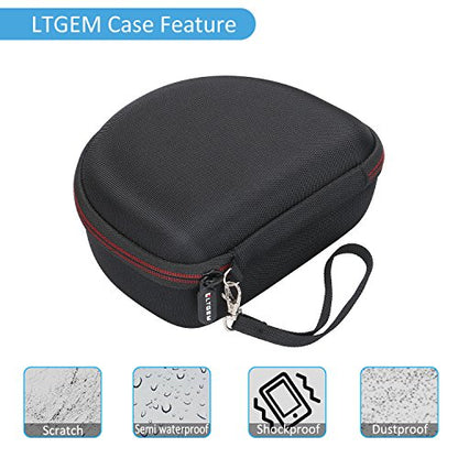 Case for Sony MDR7506 Professional Large Diaphragm Headphone Gray | Hard Carrying Travel Case for Sony MDR7506 Professional Large Diaphragm Headphone - color: 1.Black+Grey