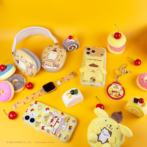 Sonix x Sanrio Protective Case for AirPods Max Headphones - Stylish TPU Hard Shell Ear Cup Covers | Old School Pompompurin - color: Old School Pompompurin