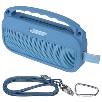 Silicone Cover Compatible with Bose SoundLink Flex 2nd Gen/Bose SoundLink Flex Portable Speaker (Blue Dusk) - color: Blue Dusk, size: Silicone Cover