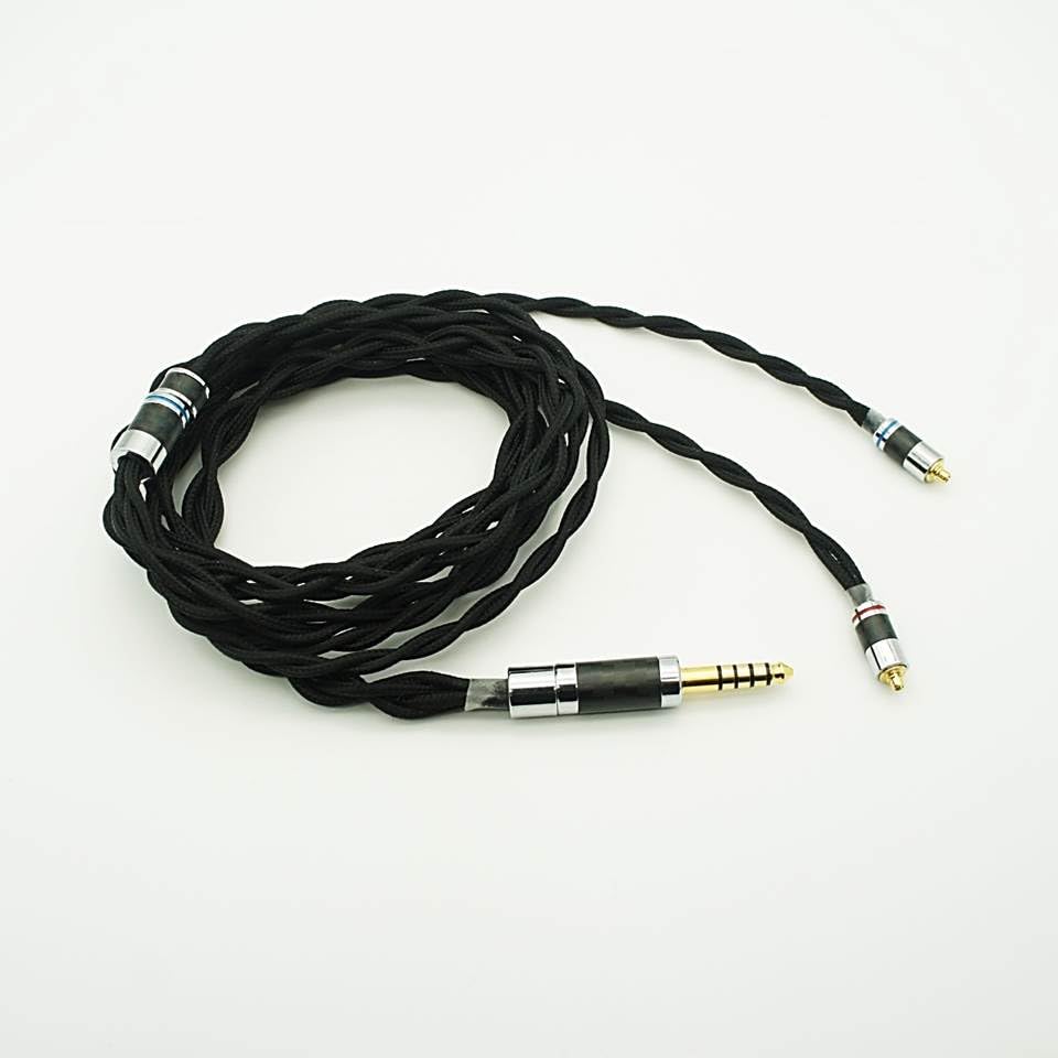 PENON Space 4 Shares 133 Cores OFC Silver-Plated Wires HiFi Audiophile Wired Earphone Replacement Cable IEM Upgrade Cable with 3-in-1 Detachable Plugs - size: MMCX