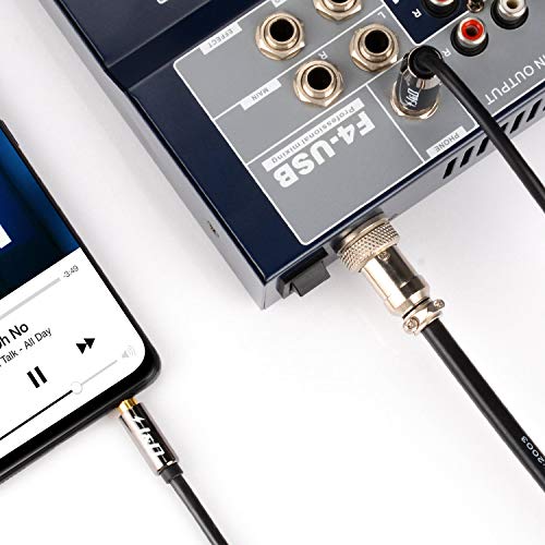 J&D 6.35mm (1/4 inch) TS to 3.5mm (1/8 inch) TRS Cable, Gold-Plated 1/4 inch Male to 3.5mm (1/8 inch) Male Mono Interconnect Heavy Duty Stereo Aux Jack Adapter Cable, 10 Feet - size: 10 Feet