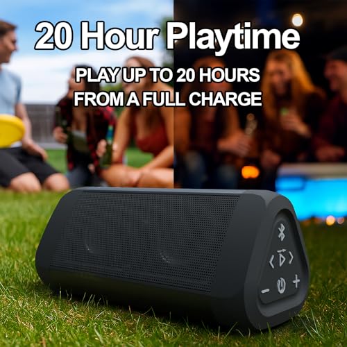 OontZ Angle 3 Ultra Gen 4 Bluetooth Speaker, 14W, 20-Hour Playtime, IPX7 | 14W Bluetooth speaker with fuller bass, 100-ft range, IPX7 waterproof and stereo pairing. - color: Black
