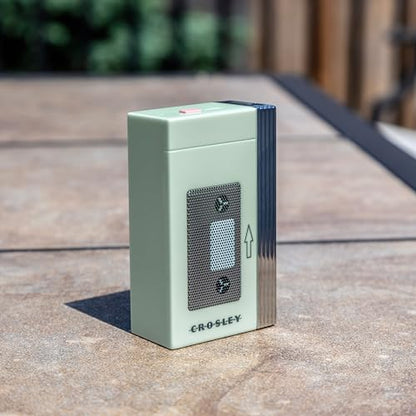 Crosley CR3047A-MT Mini Retro 80s Portable Bluetooth Speaker, Mint | Retro 80's-Inspired Design, Speaker Only - Does Not Play Cassette Tapes, Bluetooth In, Rechargeable Lithium-Ion Battery - color: Mint
