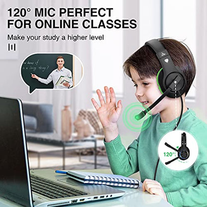 BlueFire 3.5mm Bass Stereo Over-ear Gaming Headphone PS4 Gaming Headset with Microphone and Volume Control Compatible with PS4 / New Xbox One / Xbox One S / Xbox One X / PC（Green） - color: Green