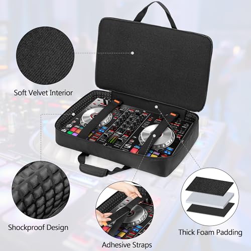 Rexmica DJ Controller Carrying Case Bag Fits for Pioneer DDJ RX/SX/SX2/SX3