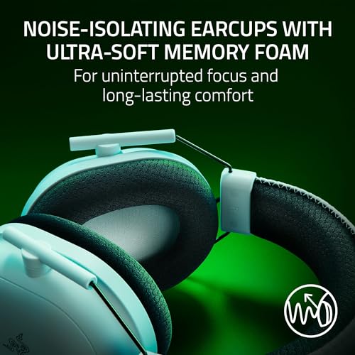 Razer BlackShark V2 Pro Wireless Xbox Gaming Headset, White | 50mm Drivers, Super Wideband Mic, Noise Isolating Earcups, For Xbox, PS5, Switch 2, PC, Mac, Bluetooth, USB-C, 70hr Battery - color: White, style: Xbox