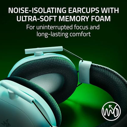 Razer BlackShark V2 Pro Wireless Xbox Gaming Headset, White | 50mm Drivers, Super Wideband Mic, Noise Isolating Earcups, For Xbox, PS5, Switch 2, PC, Mac, Bluetooth, USB-C, 70hr Battery - color: White, style: Xbox