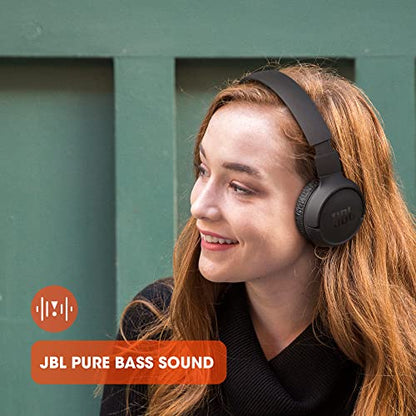 JBL Tune 510BT - Wireless On-Ear Headphones - Rose | JBL Pure Bass Sound, Wireless Bluetooth 50 Streaming, Up to 40H battery life and speed charge 5mins 2H, Hands-free calls - color: Rose, size: Medium