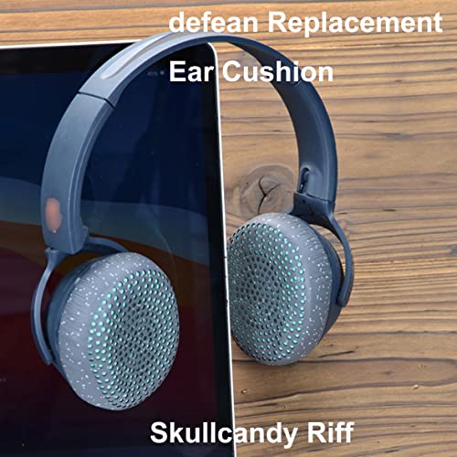 Riff Earpads - defean Replacement Ear Cushion Ear Pads Compatible with Skullcandy Riff Wireless On-Ear Headphones (Blue) - color: Blue