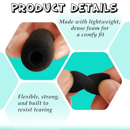 14-Pack Lavalier Microphone Foam Covers – 1.4" Windshields for Wireless Lapel Mics – Noise-Reducing Windscreens for Interviews, Podcasting, Vlogging, Video Recording
