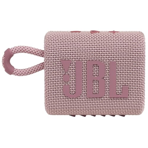 JBL Go 3 - Portable Mini Bluetooth Speaker, big audio and punchy bass, IP67 waterproof and dustproof, 5 hours of playtime, speaker for home, outdoor and travel (Pink) - color: Pink, style: GO3