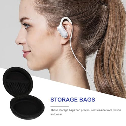 Earphone Storage Bags, PU EVA Headset Cases Waterproof 2 Pcs