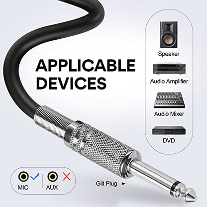 OneOdio ON55 Wired Dynamic Microphone for Singing, 16.4ft XLR Cable | Metal handheld body, on/off switch, mic clips and cardioid pickup for karaoke, amps, speakers, parties and speeches