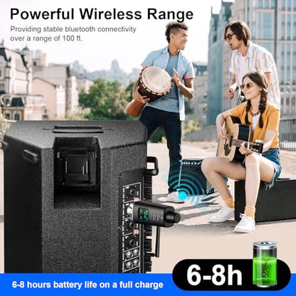 Aokeo AK-M1 XLR Bluetooth Receiver-High-Fidelity Wireless Audio Adapter,100ft Stable Connection,Stereo for Speakers,Mixers,DJ Equipment,Weddings,Parties - color: Receiver x1