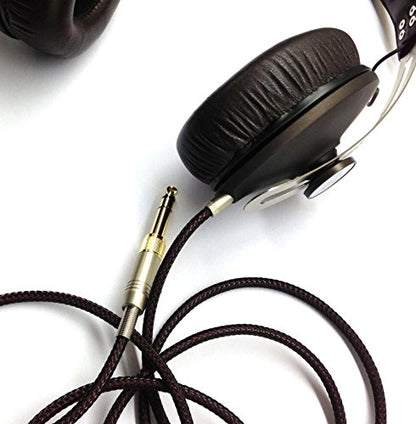 NewFantasia Replacement Audio Upgrade Cable Compatible with Sennheiser Momentum, Momentum 2.0, HD1 Over-Ear On-Ear Headphones 1.5meters/4.9feet - size: 1.5m