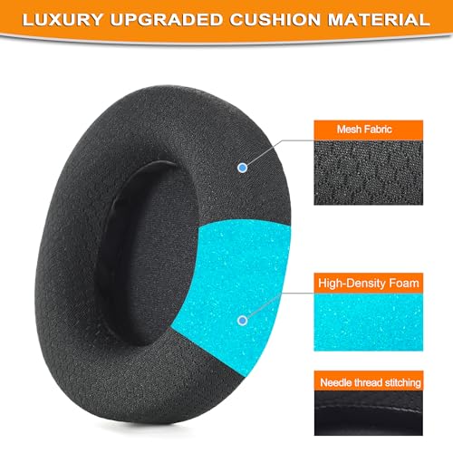 Defean Earpads for SteelSeries Arctis 7/9 (Not Fit Nova)-Black - color: Black