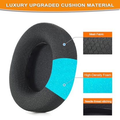 Defean Earpads for SteelSeries Arctis 7/9 (Not Fit Nova)-Black - color: Black