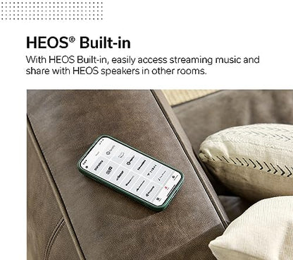 Denon AVR-S670H 5.2 Ch Home Theater Receiver, 8K UHD HDMI Receiver 75W x 5 | Streaming via Built-in HEOS, Bluetooth & Wi-Fi, Dolby TrueHD, Dolby Pro Logic II & DTS HD Surround Sound System for TV - style: AVR-S670H