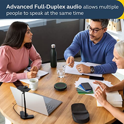Jabra Speak2 55 Wireless Bluetooth Speakerphone - Compact and Portable Speaker with 4 Noise-Cancelling Mics, Full-Range 50mm Speaker & Wideband Audio - Certified for Zoom and Google Meet - Dark Grey - style: All Platforms
