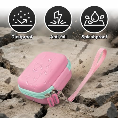 ANKHOH Hard Speaker Case for JBL Go 5/4/3 with Wrist Strap, Case Only - color: Green
