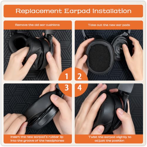 Replacement Ear Pads for Skullcandy Crusher Wireless, Crusher EVO, Crusher ANC, Hesh3, HeshEVO, HeshANC, Venue ANC Headphones, Ear Cushions Ear Cups Cover Repair Parts (White) - color: White