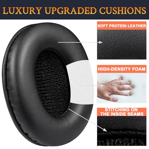 SOULWIT Earpads for Sony MDR-7506/MDR-V6/MDR-V7/MDR-CD900ST - Black - color: Black