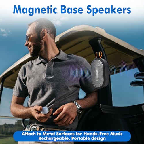 Travel Depot Portable Magnetic Bluetooth Speaker, Waterproof, (2 Pack) | Bluetooth Speaker Loud Stereo Sound, 18H Battery, Dual Pairing, BT5.3, Mini Wireless Speakers for Travel, Hiking, Beach - size: 2 Pack