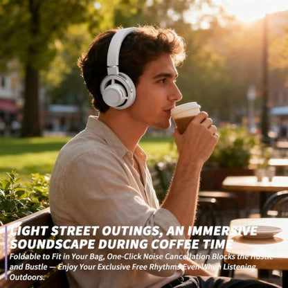 Open-Ear Headphones, 20+ Hour Playtime, Immersive Sound, Wireless Bluetooth Headphones for School, Work, Travel&Daily Use,Grey - color: Grey