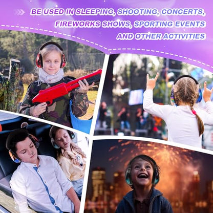 12 Pcs Kids Ear Protection Noise Cancelling Headphones Ear Muffs Bulk 27db Adult Noise Reduction Hearing Earmuff(Universal Fit (kids & Adults),Starry Sky Style) - size: Universal Fit (kids & Adults), style: Starry Sky Style