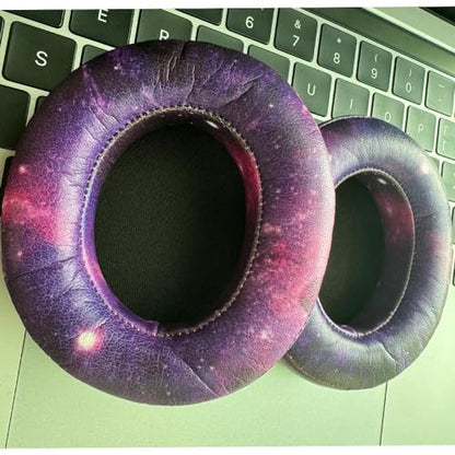 Beats Studio 3 Ear Pads, BUTIAO Replacement Protein Leather Earpads Memory Foam Ear Cushion Cups Repair Parts for Beats Studio 3 Studio 2 Wireless Wired Headphones by Dr.Dre (Galaxy) - color: Galaxy