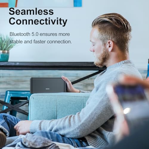 DOSS SoundBox Touch Wireless Bluetooth Speaker-12W HD Sound with Rich Bass | Portable & Small Design, IPX5 Waterproof, 20H Playtime, Handsfree, House, Office Desktop, Bedroom, Indoor Use, Gray - color: Gray