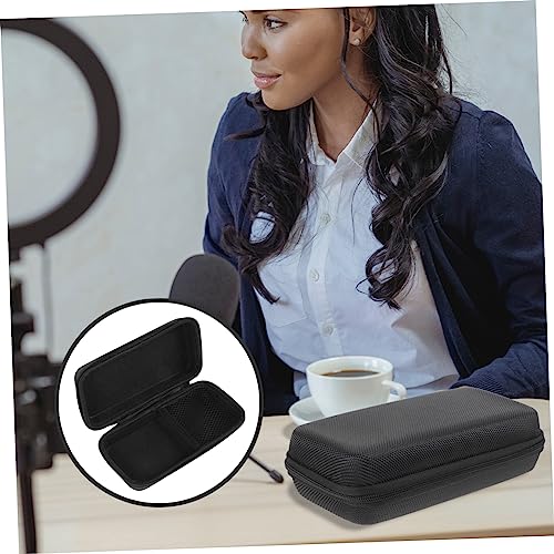IMIKEYA Microphone Storage Box Mic Case Padded Bag Waterproof Carrying Case Mesh Pocket