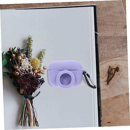 Silicone Protective Cover for Lightweight to Install Silicone Design Compatible and for Earphone and Charging Box - color: Purple