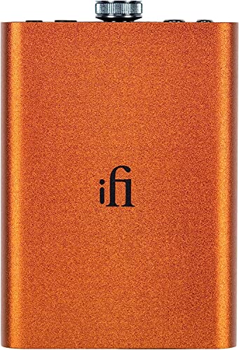 iFi Hip-dac2 - Portable Balanced DAC Headphone Amplifier for Android, iPhone with USB Input Only/Outputs: 3.5mm Unbalanced / 4.4mm Balanced – MQA Decoder - color: Orange