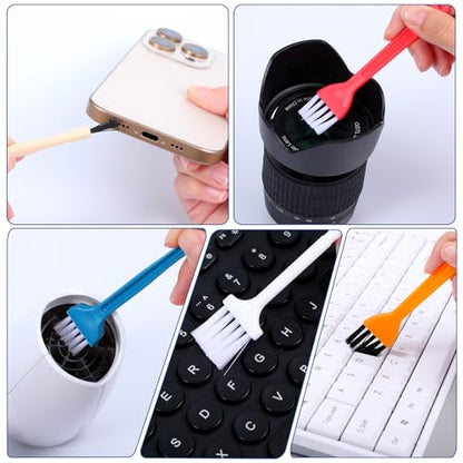 25 Pc Mini Keyboard Cleaning Brushe Kit,Electronic Dust Clean Brush | Small, Anti Static Cleaning Brush, with PP Handle, for Computer Motherboard, Keyboard Camera, Small Space