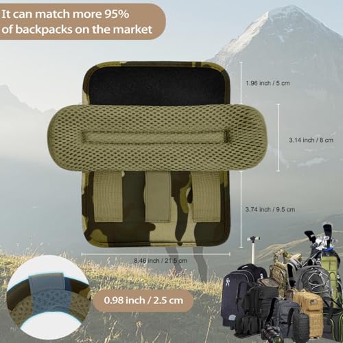 2-Pack Shoulder Pad Ultra-Thick Tactical Vest Cushion for Laptop Bags, Messenger Bags, Briefcase Bags, Luggage Bags, Tool Bags, Travel Bags and Most Bags, Camouflage Green - color: Camouflage Green