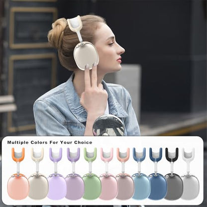 for AirPods Max case Cover,Anti-Scratch Ear Pad Case Cover/Ear Cups Cover/Headband Cover for AirPods Max. Clear Soft TPU and Silicone,Skin Scratch Proof. - color: 3PC-Starlight